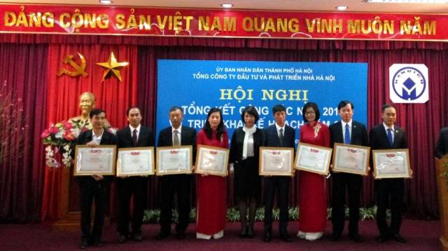 Năm 2016, Tổng Công ty Đầu tư và Phát triển Nhà Hà Nội đạt giá trị sản xuất kinh doanh hơn 10 nghìn tỷ đồng