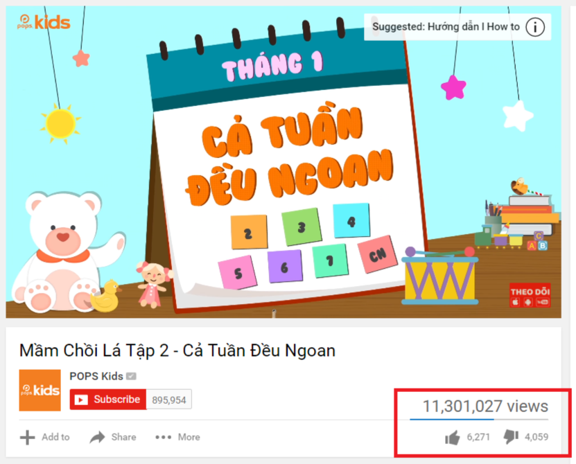 Mầm Chồi Lá đạt hơn 100 triệu lượt xem trong năm 2016