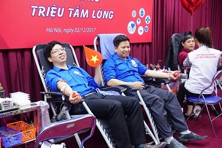 Cán bộ đoàn viên HANDICO hiến máu nhân đạo