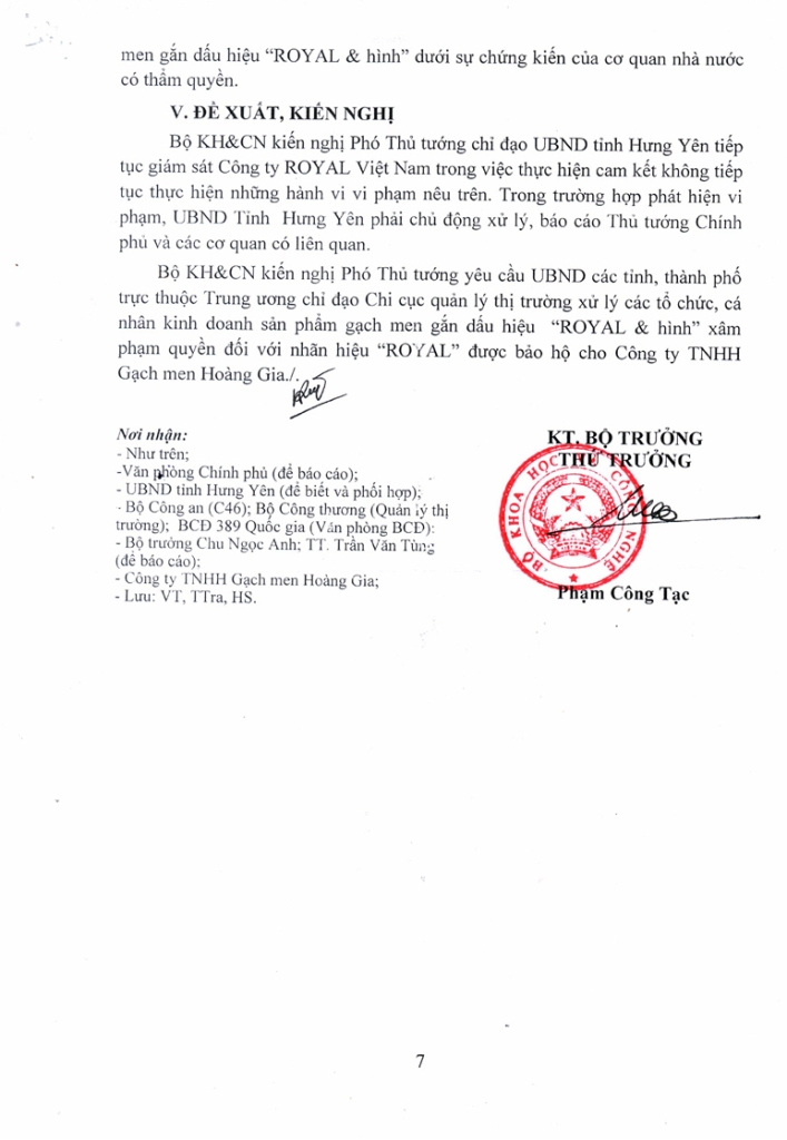 Công ty ROYAL Việt Nam bị phạt hơn 500 triệu đồng