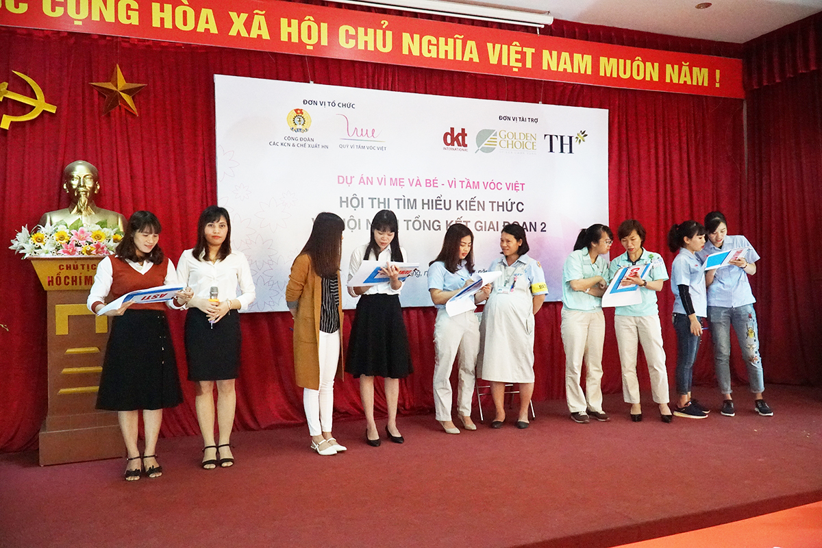 Hội thi tìm hiểu kiến thức có sự tham gia tranh tài của 05 đội chơi đến từ 05 công ty đại diện các đơn vị thuộc 05 KCN triển khai dự án, gồm có: Công ty Linh kiện Điện tử SEI VN, Công ty Daiwa Plastic Thăng Long, Công ty Yamaha Motor Việt Nam, Công ty Canon Việt Nam, Công ty Điện tử Asti Hà Nội.