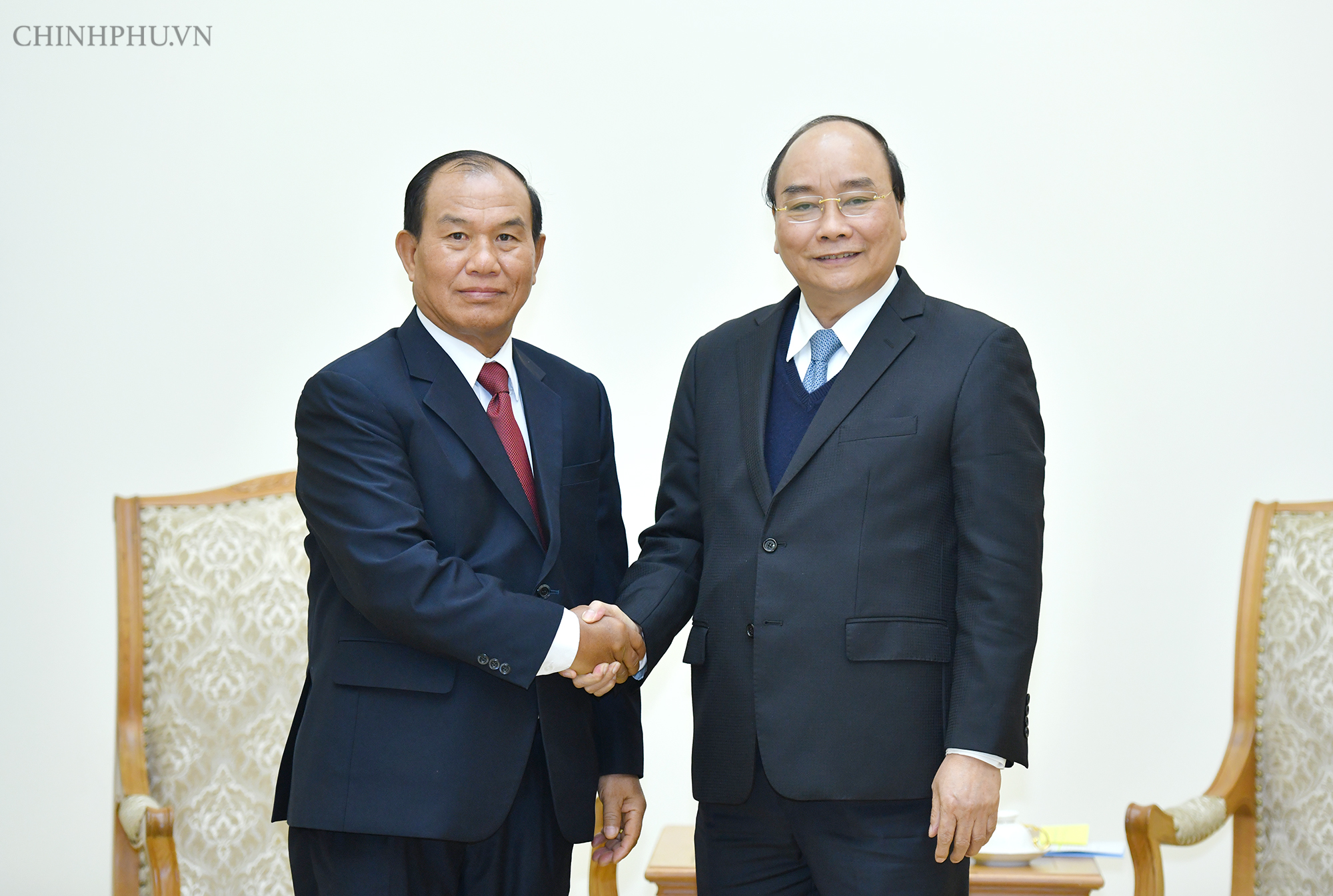 Thủ tướng Nguyễn Xuân Phúc tiếp Bộ trưởng Tư pháp Lào