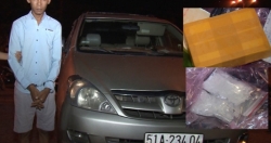 Chặn ô tô mang heroin, ma túy đá từ TP HCM về Vĩnh Long