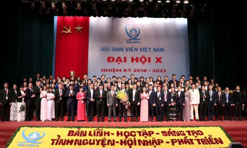 Ban chấp hành Hội Sinh viên Việt Nam khóa X, nhiệm kỳ 2018 – 2023 ra mắt tại Đại hội