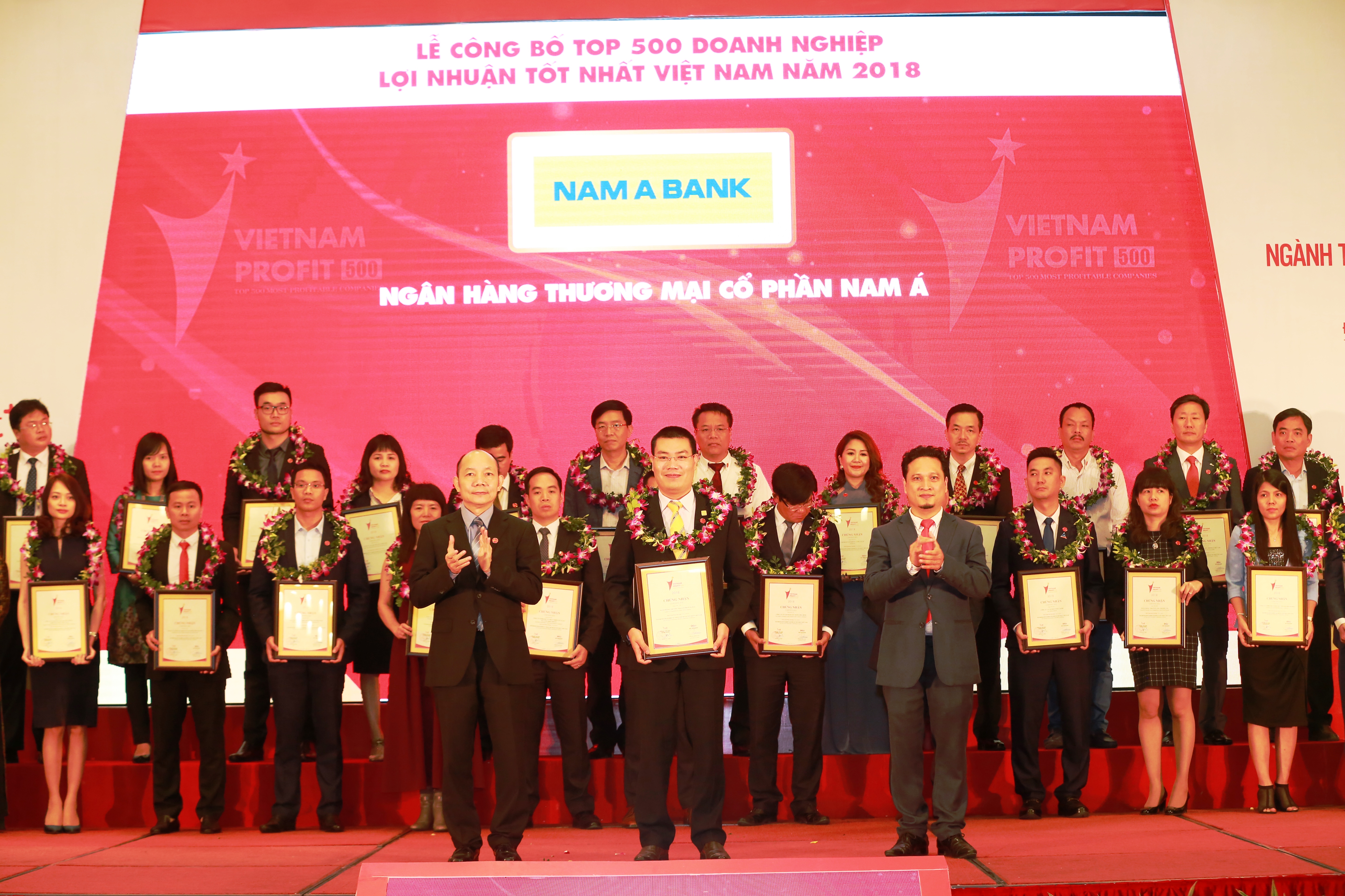 Nam A  Bank – Top 500 doanh nghiệp lợi nhuận tốt nhất 2018