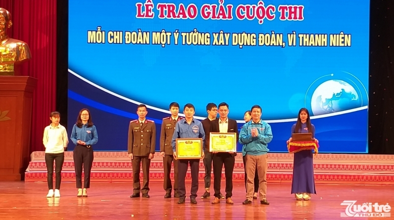 Các tập thể nhận giải thưởng Cuộc thi Mỗi chi đoàn một ý tưởng xây dựng Đoàn, vì thanh niên .