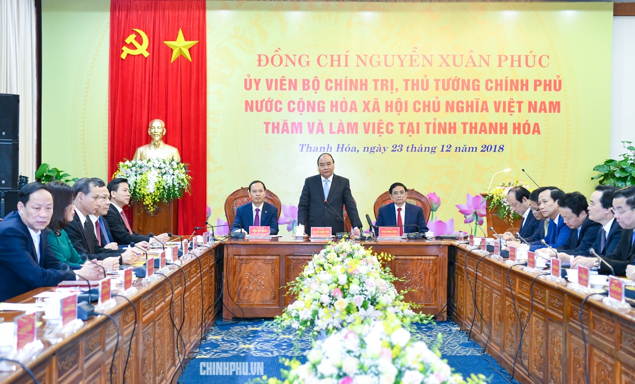 Thủ tướng nhìn nhận, tăng trưởng của Thanh Hóa vẫn dưới mức tiềm năng.