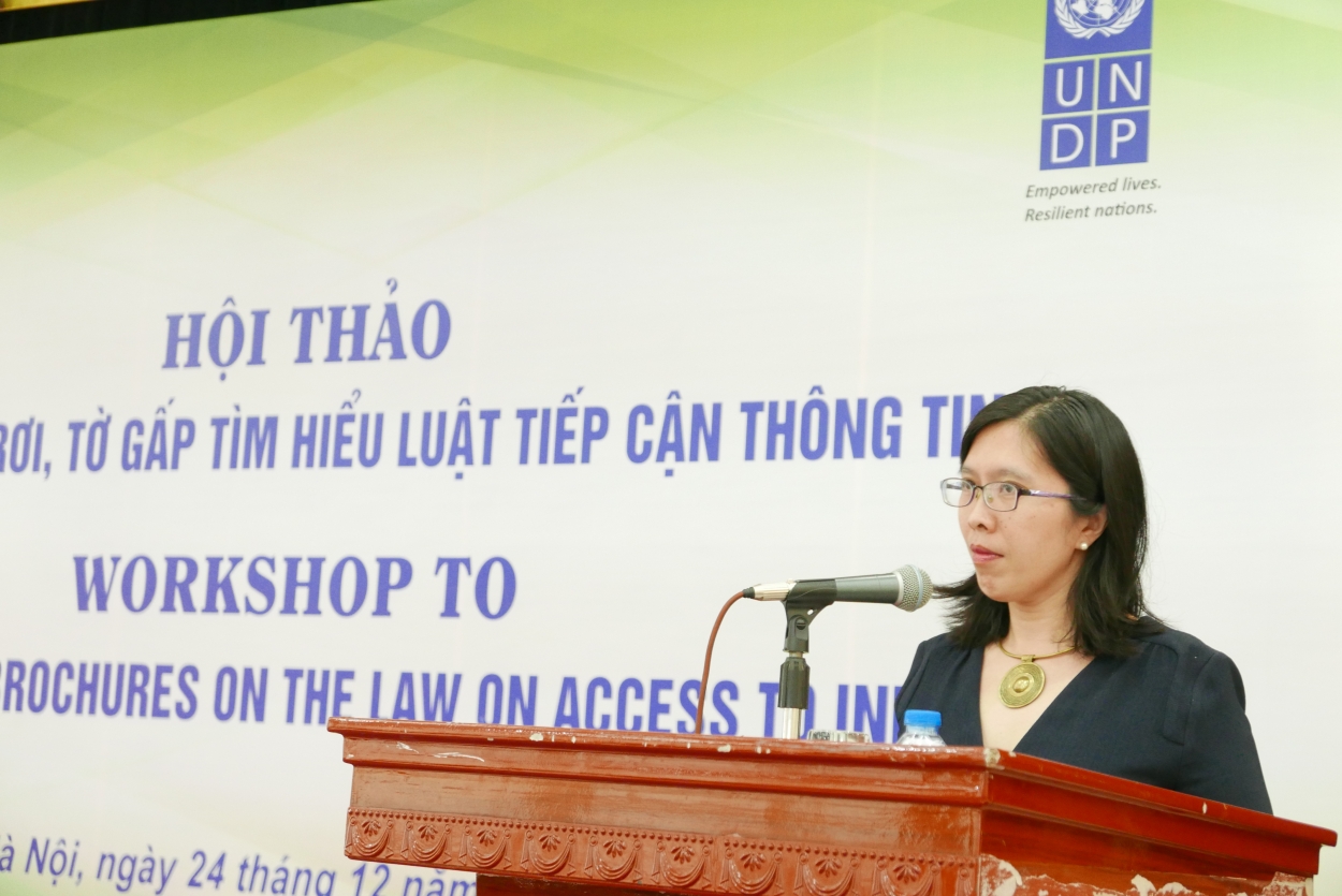 Bà Catherine Phuong, Trợ lý Đại diện thường trú UNDP, tại Việt Nam