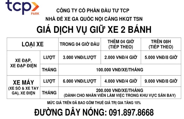 Chuẩn bị tăng giá giữ xe tại sân bay Tân Sơn Nhất