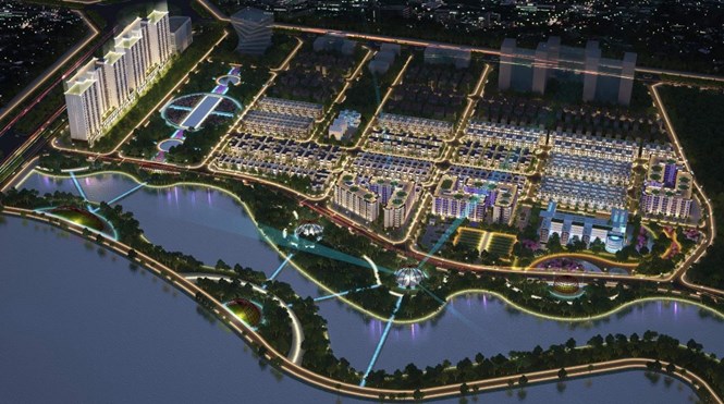 Phối cảnh tổng thể dự án.
