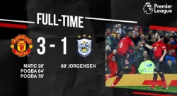 Man Utd 3-1 Huddersfield: Pogba "lên đồng", chủ nhà thăng hoa