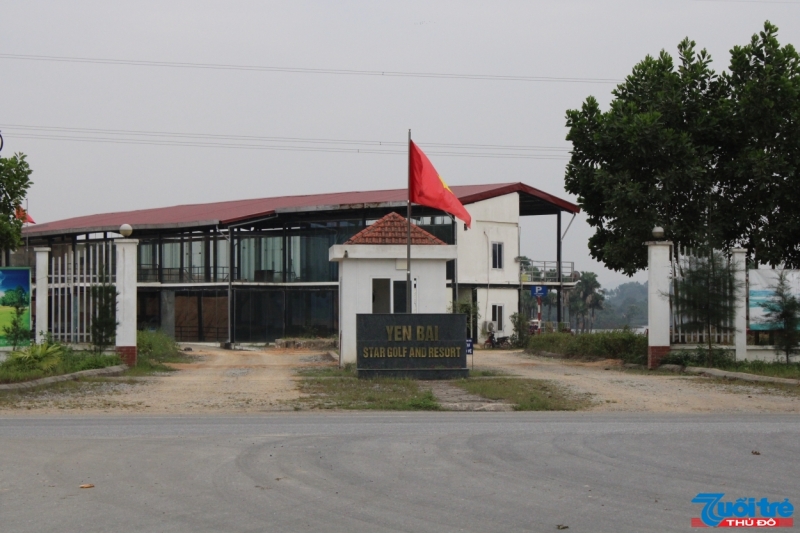 Sân golf Ngôi Sao Yên Bái chậm tiến độ mà không bị các cơ quan chức năng xử lý. Ảnh Đức Mậu