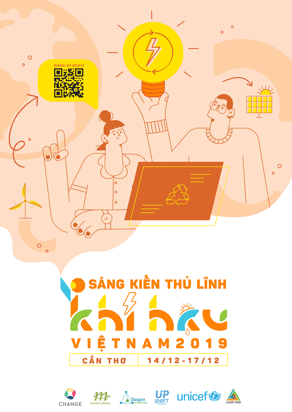 Poster giới thiệu chương trình “Sáng kiến thủ lĩnh khí hậu Việt Nam”