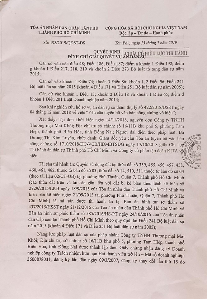 Đề nghị cơ quan liên ngành làm rõ việc người bị thi hành án tù vẫn tham gia hoạt động tố tụng dân sự