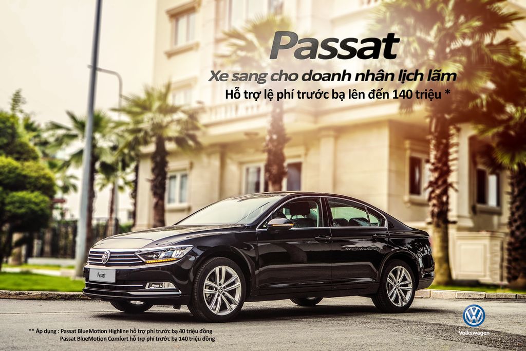 Volkswagen Việt Nam ưu đãi tới 140 triệu đồng cho Passat trong tháng 12/2019