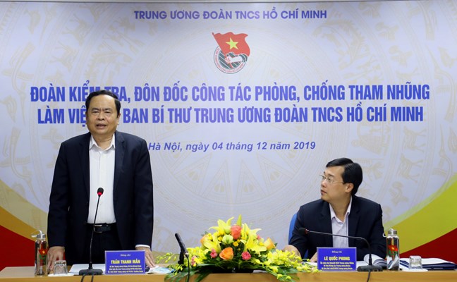 Đoàn Thanh niên là một trong những lực lượng xung kích đấu tranh phòng, chống tham nhũng