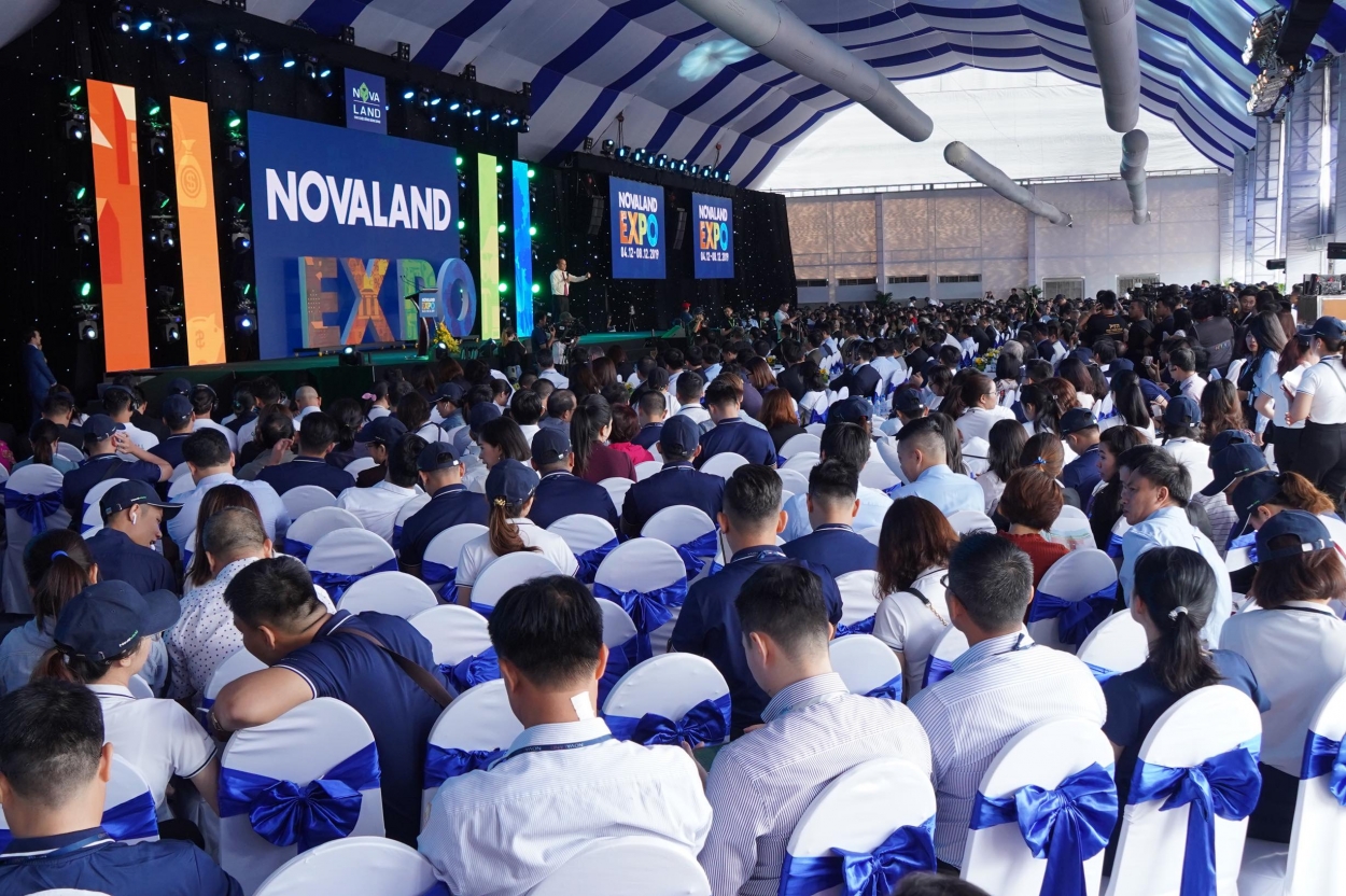 Không khí sôi động tại triển lãm BĐS Novaland Expo tháng 12/2019