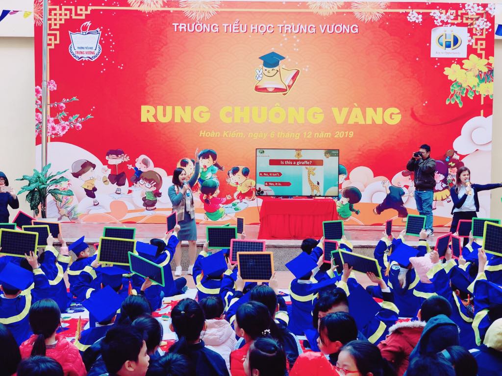 Hấp dẫn sân chơi Rung chuông vàng 2019 tại Tiểu học Trưng Vương