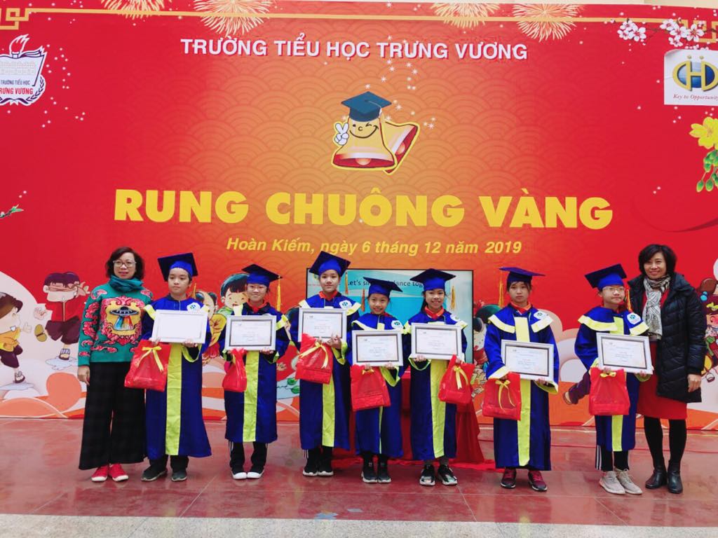 Hấp dẫn sân chơi Rung chuông vàng 2019 tại Tiểu học Trưng Vương