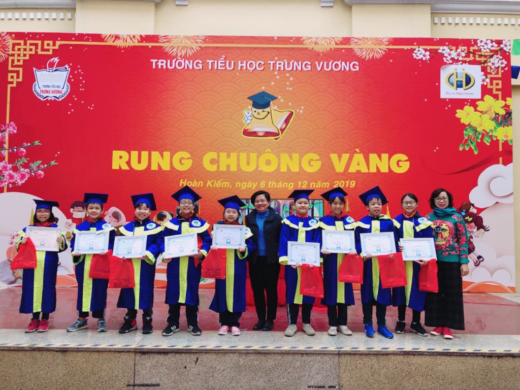 Hấp dẫn sân chơi Rung chuông vàng 2019 tại Tiểu học Trưng Vương