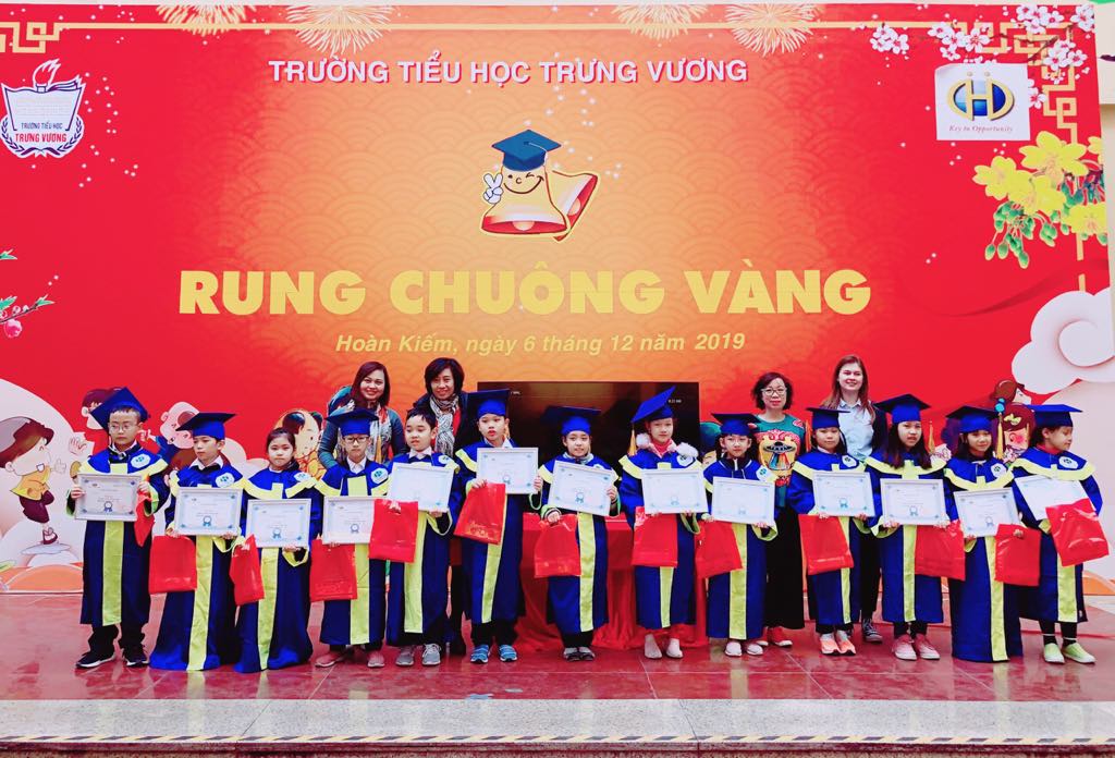 Hấp dẫn sân chơi Rung chuông vàng 2019 tại Tiểu học Trưng Vương