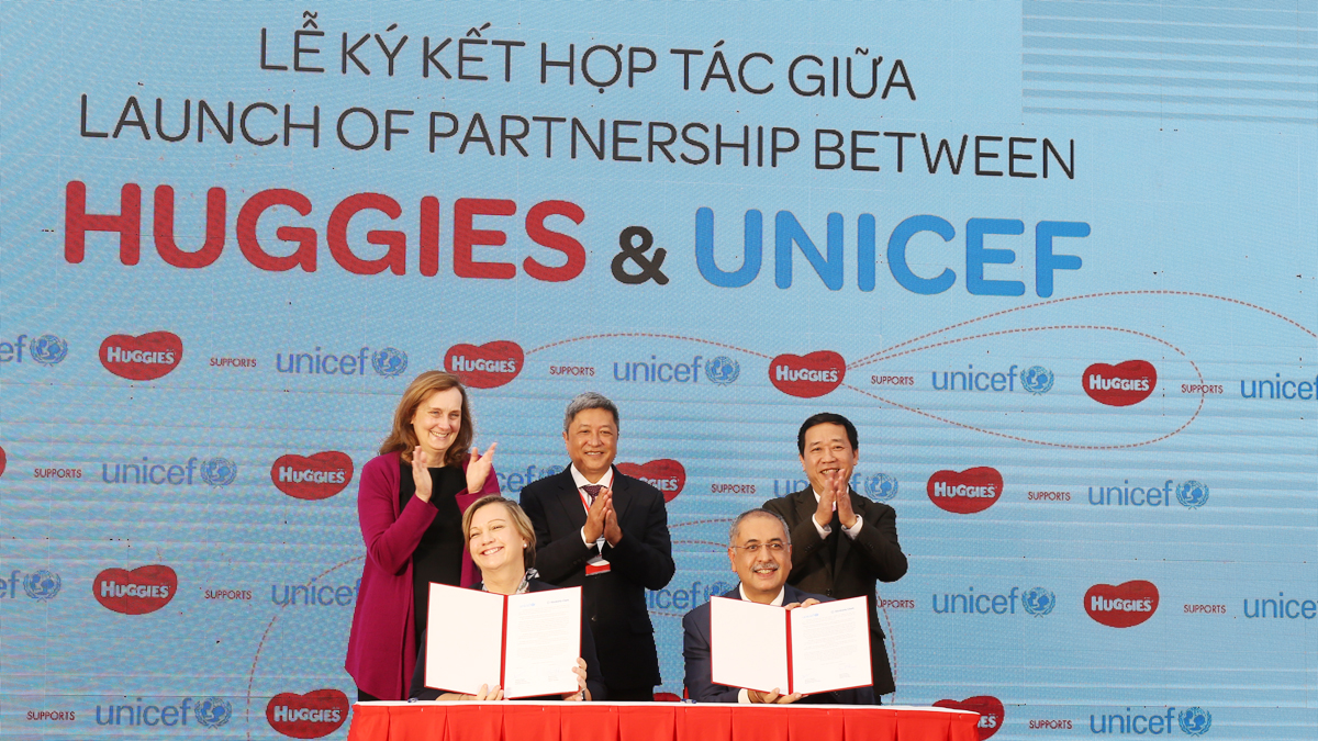 Công ty Kimberly-Clark và UNICEF công bố dự định hợp tác với tại Việt Nam