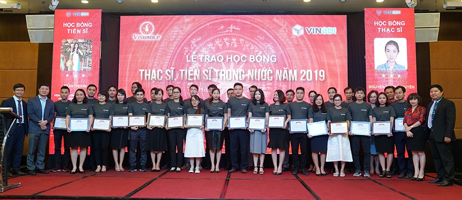 160 thạc sĩ và tiến sĩ xuất sắc trong lĩnh vực khoa học công nghệ, kỹ thuật và y dược đã giành được học bổng của Quỹ Đổi mới sáng tạo Vingroup (VINIF).