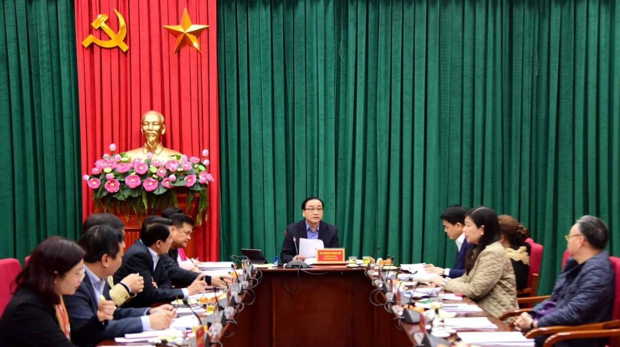 Thành ủy Hà Nội tích cực chuẩn bị tốt nhất về Văn kiện Đại hội Đảng bộ thành phố lần thứ XVII