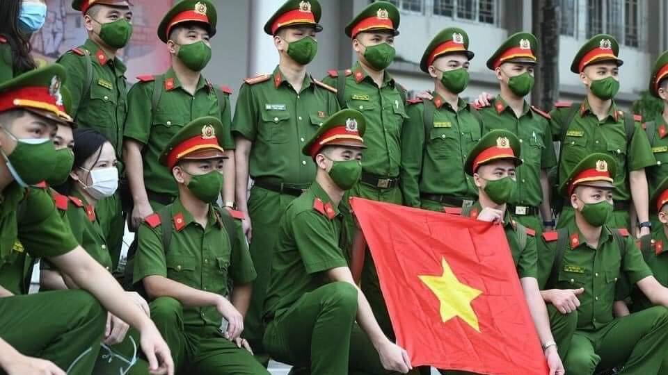 650 cán bộ, học viên Học viện Cảnh sát Nhân dân lên đường tới các tỉnh phía Nam