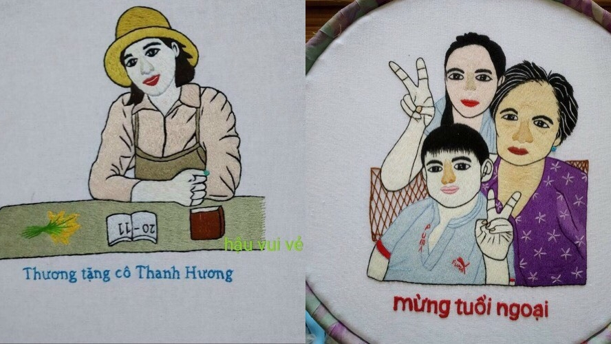 Cô gái dùng 3 ngón tay “thêu” giấc mơ và nghị lực sống