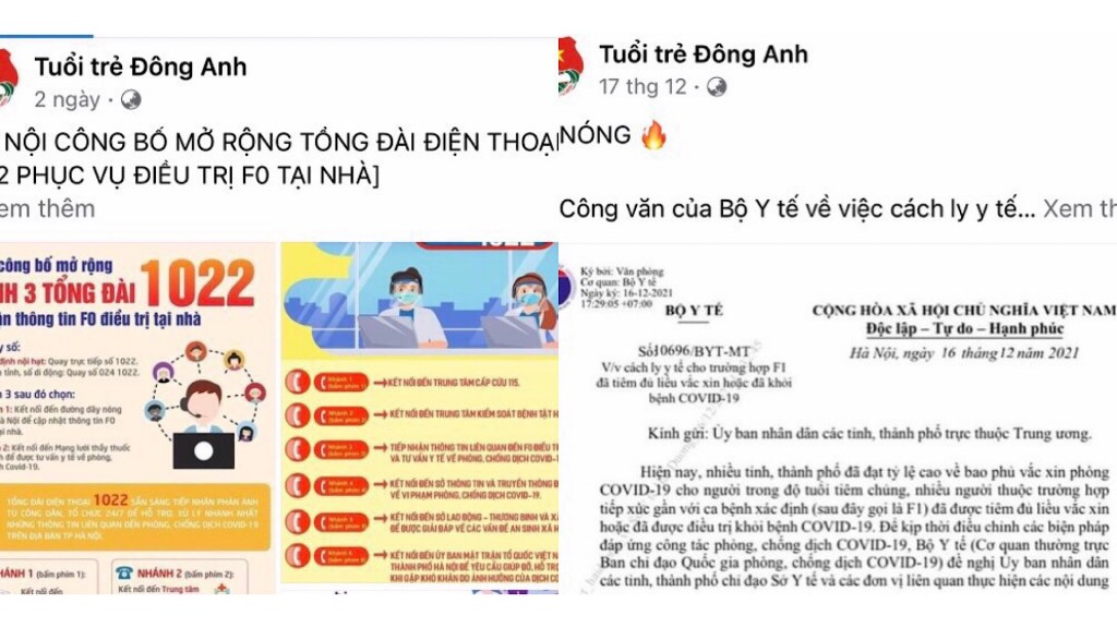 Thanh niên Đông Anh chủ động, sẵn sàng trong công tác phòng chống dịch COVID-19