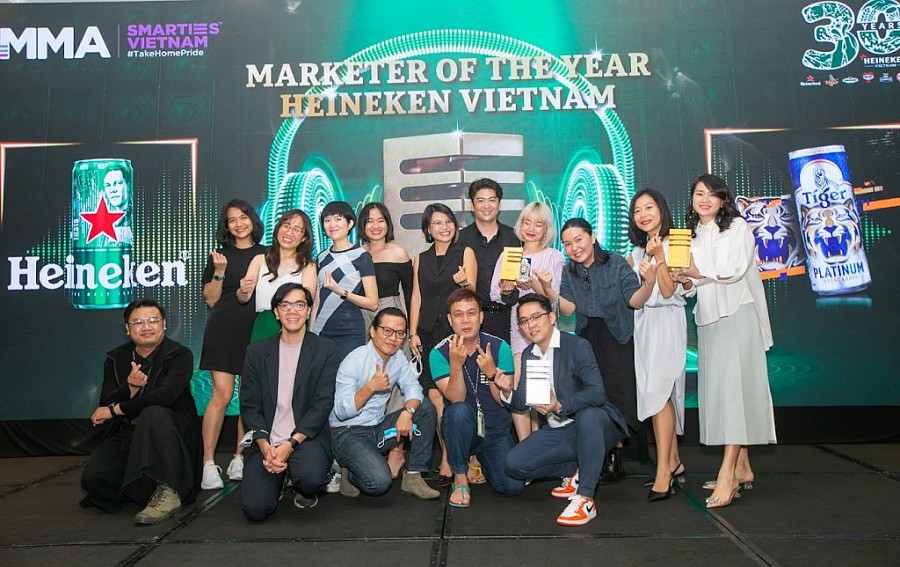 Đội ngũ tiếp thị HEINEKEN Việt Nam nhận danh hiệu Nhà tiếp thị của năm