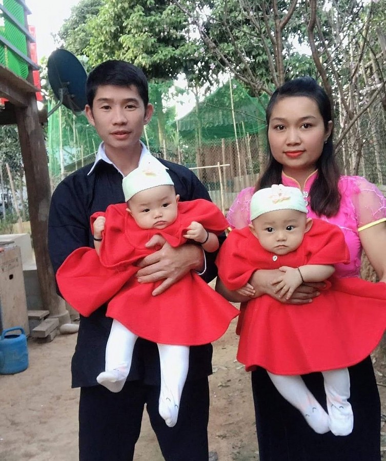 Gia đình anh Thùng Văn Hạnh và chị Lò Thị Thêu ở bản Nà Hỳ 2, xã Nà Hỳ, huyện Nậm Pồ, tỉnh Điện Biên 