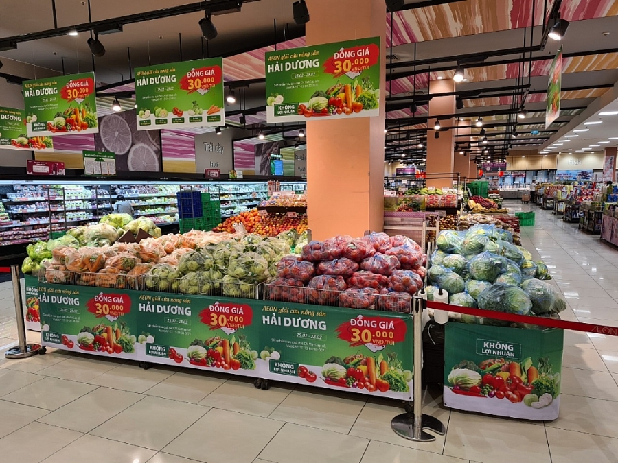 Dự kiến AEON Việt Nam hỗ trợ tiêu thụ khoảng 43 tấn nông sản Hải Dương trong 4 ngày 