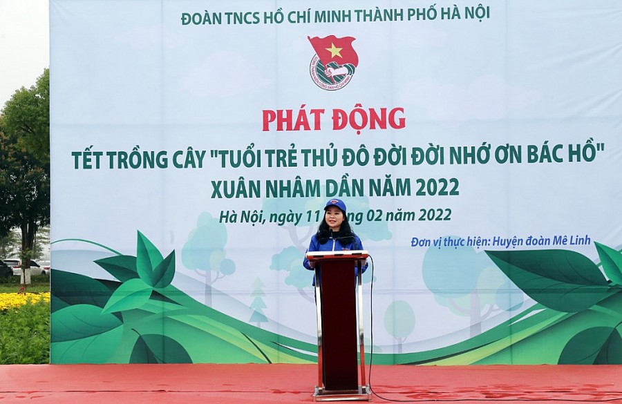 Tuổi trẻ Thủ đô phấn đấu trồng 100.000 cây xanh trên địa bàn thành phố