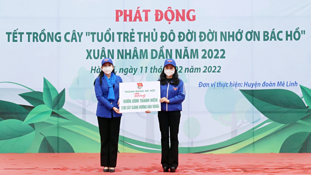 Tuổi trẻ Thủ đô phấn đấu trồng 100.000 cây xanh trên địa bàn thành phố