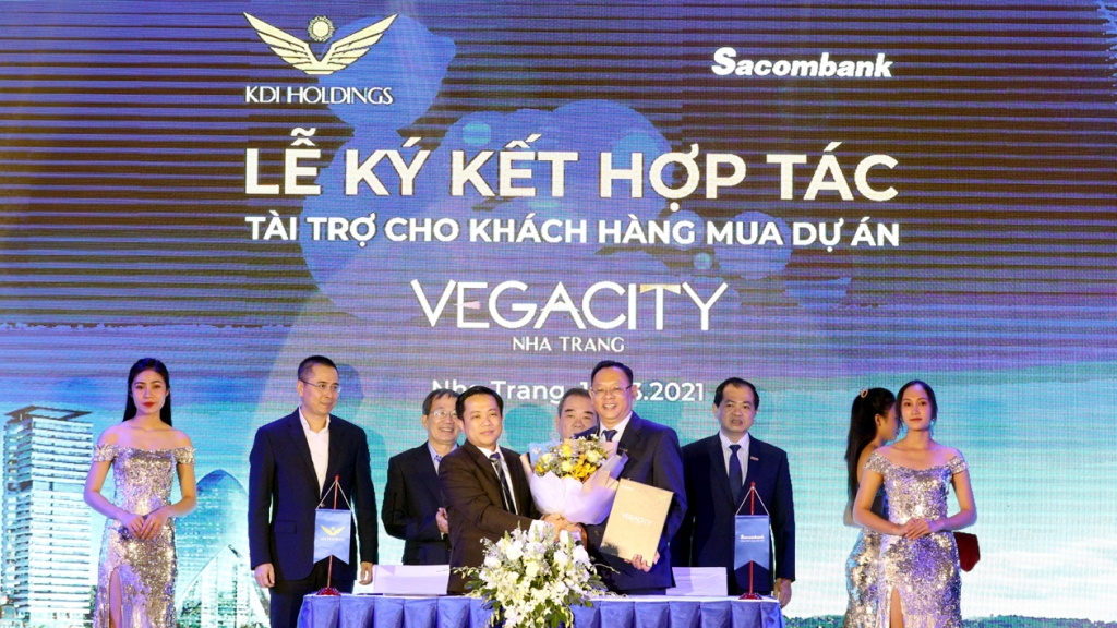 Lễ ký kết hợp tác giữa KDI Holdings và Sacombank 