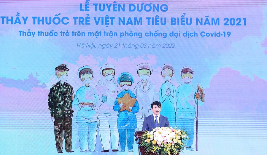 Bí thư Trung ương Đoàn, Chủ tịch Hội Liên hiệp Thanh niên Việt Nam Nguyễn Ngọc Lương phát biểu tại chương trình