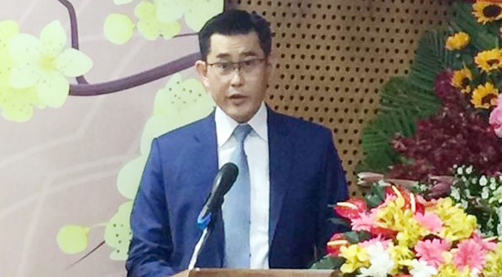 Ông Harry Loh, tổng giám đốc Ngân hàng UOB Việt Nam phát biểu tại sự kiện