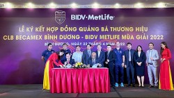 BIDV MetLife chính thức trở thành nhà tài trợ đội bóng Becamex Bình Dương