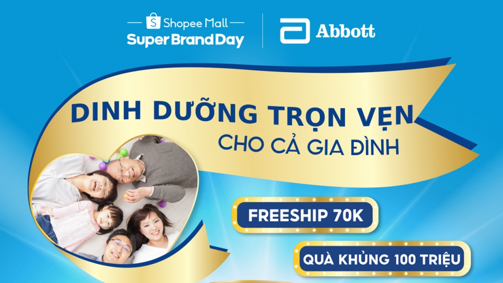 Abbott và Shopee chào đón Ngày Dinh dưỡng Gia đình, khuyến khích người Việt ăn uống hợp lý và sống lành mạnh