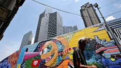 Singapore: Bức tường vẽ tranh Graffiti làm sinh động thêm cho khu Kampong Gelam
