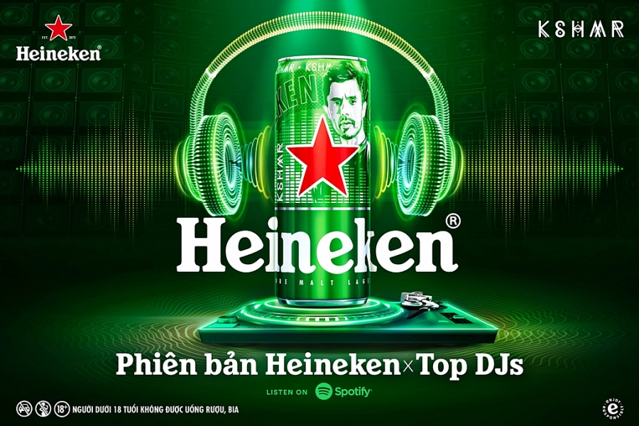 Phiên bản lon cao Heineken® x Top DJs mang đến trải nghiệm âm nhạc điện tử độc đáo