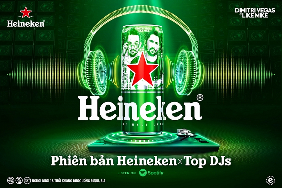 Phiên bản lon cao Heineken® x Top DJs mang đến trải nghiệm âm nhạc điện tử độc đáo