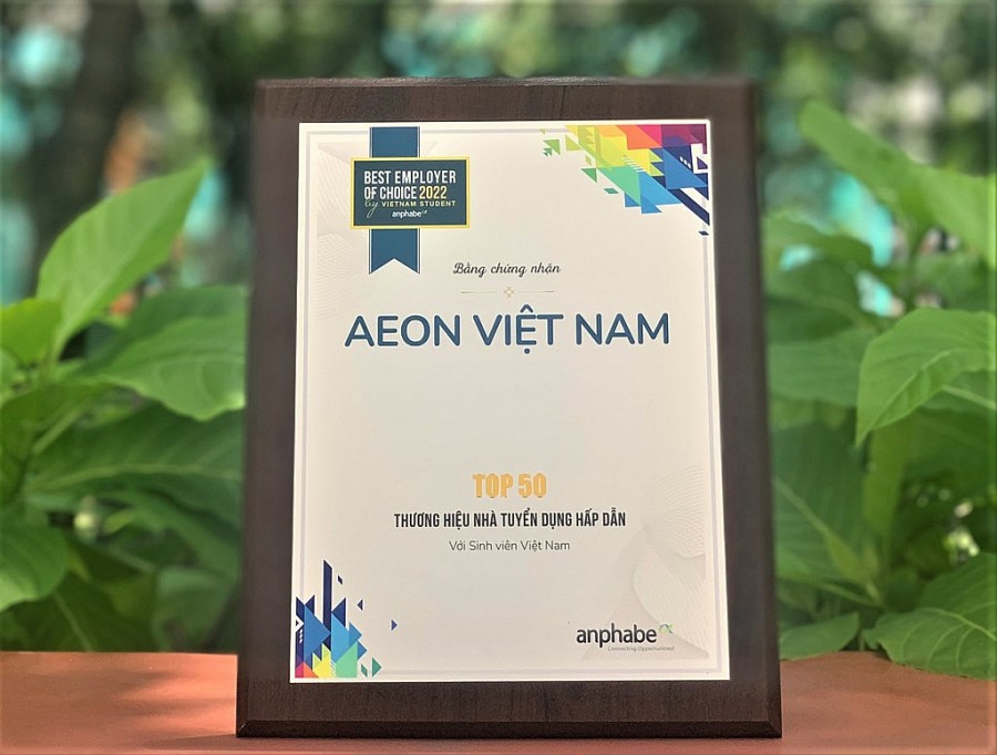 AEON Việt Nam vào Top dẫn đầu nhà tuyển dụng hấp dẫn nhất với Sinh viên khối ngành kinh doanh