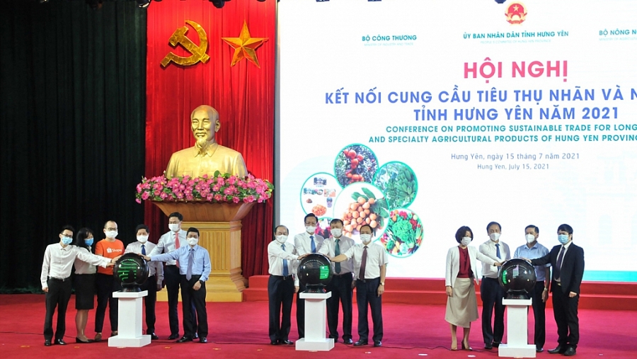 Hội nghị trực tuyến kết nối cung cầu tiêu thụ nhãn và nông sản của tỉnh Hưng Yên 