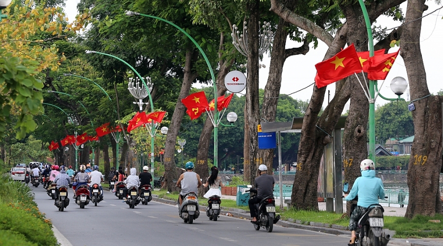 pho phuong ha noi rop co hoa chao mung quoc khanh 29