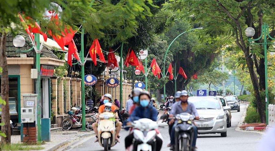 pho phuong ha noi rop co hoa chao mung quoc khanh 29
