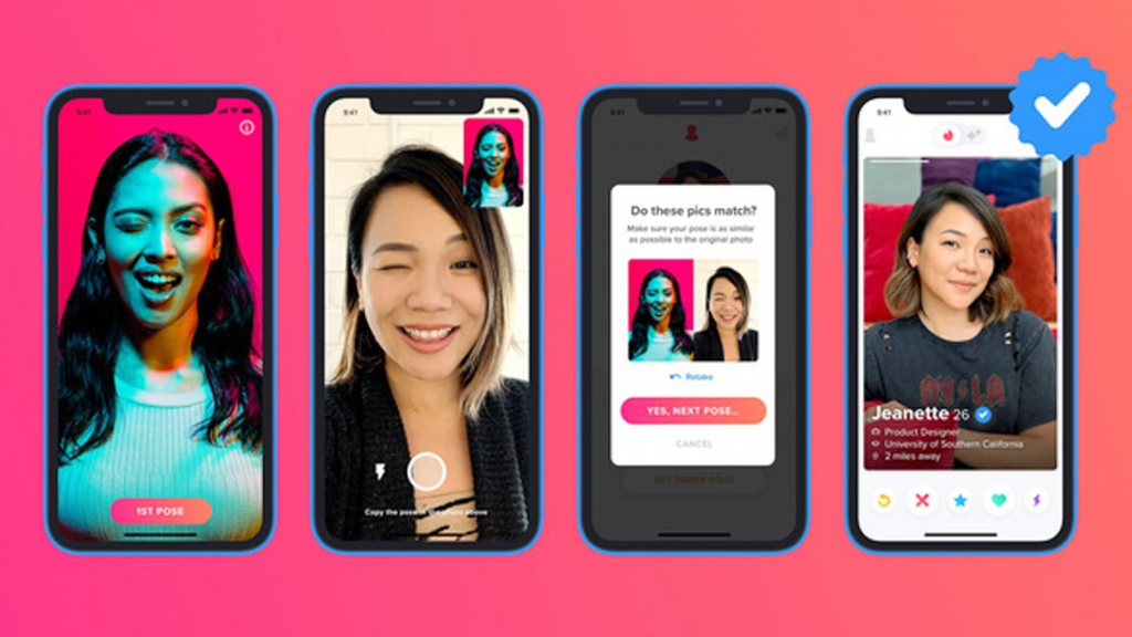 Tinder sẽ xác minh danh tính người tham gia hẹn hò qua mạng