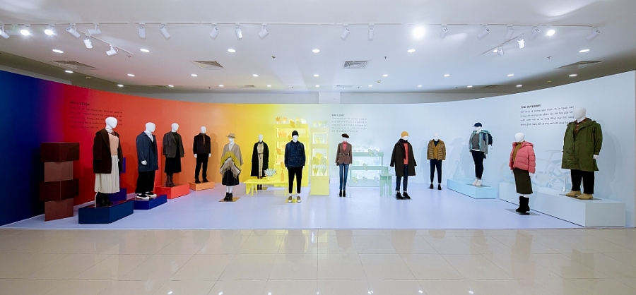 Toàn cảnh khu trưng bày với chủ đề Thành phố Bền vững của tại Sự kiện về Lifewear lần này